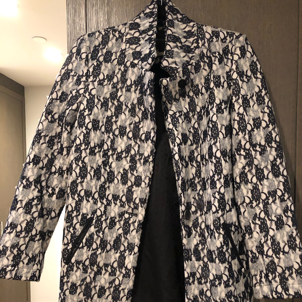 Maison Scotch Floral Lace Coat